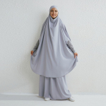 Moslemikomplektid, kaheosalised palveriided, pikkade kapuutsidega, varrukatega s&auml;rgid, hijab, suured seelikud, elastse v&ouml;&ouml;kohaga naiste abaya komplektid One Size hall v&auml;rv