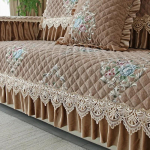 Euroopa stiilis suur seelik-diivani kate Four Seasons universaalne diivanipadi pitskaunistus libisemisvastane istmepadi seljatoe r&auml;tik 40x70cm 3edge 18cm