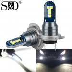 2tk H7 Led udutule pirnid 10SMD 3030 kiibid auto s&otilde;iduvalgusti super ere automaatvalgus 12V 6000K 3200Lm