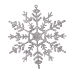 6 tk j&otilde;ulukaunistustarvikud Lumehelbed Plastikust p&uuml;hadekaunistused J&otilde;uluseade One Size h&otilde;be