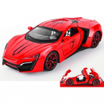1/24 Spray Lykan Hypersport sulamist automudeli m&auml;nguasjad kerge heliefektiga, t&auml;iskasvanutele ja lastele sobivad kingitused, kogumisesemed, kaunistused 1/24-Size:20.5*9.5*5cm punane