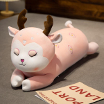 Kawaii Dream Lamavad Sika Deer Palus m&auml;nguasjad T&auml;idisega Pehme Loomapadi Magamispadi Kaelkirjaku nukud Lastele Kingitus beebile 60cm