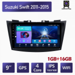 9-tolline Androidi autostereoraadio Suzuki Swifti 2011-2015 multimeediumivideopleierile Autostereo raadio GPS-navigatsioon WIFI 1+16GB