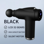 Mini Fascia Gun juhtmevaba massaažip&uuml;stol Lihaste l&otilde;dvestav massaaživarustus Kaela membraan Rob emakakaela l&uuml;lisamba massaažiinstrument must