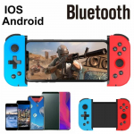 Bluetoothi ​​m&auml;ngukontroller Juhtmeta m&auml;ngupult Teleskoopm&auml;ngupuldi juhtkang Android-mobiiltelefonim&auml;ngu jaoks sinine/punane