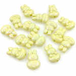 5 tk Mood UV-kattega pimestav k&otilde;rvits j&auml;nes lahtised helmed DIY k&auml;ev&otilde;ru kaelakee ehted aksessuaarid mood k&auml;sitsi valmistatud materjalid kollane