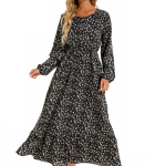 S&uuml;gisene &uuml;markrae Lilletr&uuml;kiga elegantne &otilde;huke pikk kleit Vintage Bohemian naiste volangidega &scaron;ifoonist kleidid S