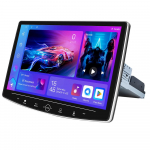 10,1 tolline P&ouml;&ouml;ratav Auto Raadio Nupu Nupp Android Auto Rakenda Carplay DVD Multimeediam&auml;ngija Auto Stereo GPS QLED Universaalne 1 DIN 8-core 6+128