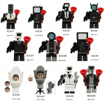 Skibidi WC Anime Multifilmi klotsid Mnifiguurid Nukud Kaamera K&otilde;larmees Televiisor Mees Mini Action Plokk M&auml;ngufiguurid Ehitusklotsid