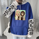 Kawaii Iguro Obanai Kanroji Mitsuri Demon Slayer Jaapani Anime Tr&uuml;kitud kapuutsid Mood Manga Talvised meeste v&otilde;ltsingud kaheosalised dressipluusid XXXL