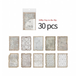 30 tk/pakk Vintage materjalist paber Dekoratiivne taustapaber K&auml;sitsi valmistatud DIY scrapbooking materjali k&auml;sit&ouml;&ouml;paber