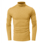 Meeste kevad- ja s&uuml;gisene T-s&auml;rk &uuml;hev&auml;rviline pikkade varrukatega poolk&otilde;rge kraega pullover XXL khaki