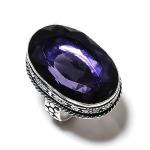 Amethyst Gemstone Handmade 925 Sterling Silver Gift Jewelry Ring Size 8 o0k51