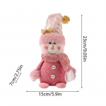 Lumememm J&otilde;uluvana P&otilde;dranukk Roosa J&otilde;uluvana Kaunistatud J&otilde;ulud Lumememme Ornament Roosa J&otilde;ulunukk