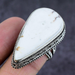 Wild Horse Gemstone Handmade 925 Sterling Silver Gift Jewelry Ring Size 9 z5r71