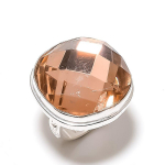 Morganite Gemstone Handmade 925 Sterling Silver Gift Jewelry Ring Size 7 t2b48