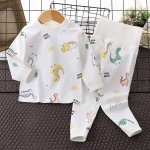 Talvine laste pikkade varrukatega kaelus T-s&auml;rk p&uuml;kste komplekt vabaaja kott 2tk &uuml;likond puuvillane multikas prinditud riietus 70cm