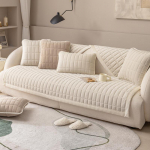 Talvine pl&uuml;&uuml;sis ruuduline diivan libisemisvastane padi Lihtne universaalne uus padi diivani katteriie 60*60