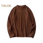 S&uuml;gistalvine meeste alumine topp Slim Fit, paks pl&uuml;&uuml;s, poolk&otilde;rge kraega pullover, veniv pikad varrukad, puhas v&auml;rv pluss suuruses keskmise pikkusega fitness-treening 3XL must