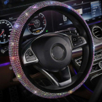 S&auml;delev rooliratta kate Crystal Glitter Rhinestones universaalne moe teemant autovarustuse t&ouml;&ouml;riist 36cm