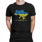 t&auml;navar&otilde;ivad Ukraina Blue Sky ja Yellow Field National Flag Country Boarder Patriotic Ts&auml;rk Unisex Crewneck graafilised t-s&auml;rgid 4XL