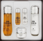 Jigott Signature 24K Gold Essential Skin Care 3 Set, Moisturizing, Kbeauty, Korean cosmetics, sample