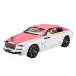 1/22 Rolls Royce Wraith Sulamist Auto Mudel Diecasts Metallist M&auml;nguasi Luksuslik Auto Mudeli Kogu Simulatsioonheli ja valgusega Laste Kingitused roosa
