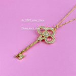 Uus S925 Silver Rose Gold Teemantkrooniga ripats kaelakee Naiste kampsun kett luust kett Moeehted 45cm kuld