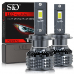 2tk H7 LED 50000LM 120W H1 H4 H11 H8 9005 HB3 9006 HB4 9012 HIR2 Led esituled Canbus High Power 6000K CSP diood pirnid Auto udulamp 12V H7