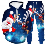 J&otilde;uluvana 3D multikaprindiga dressipluusikomplekt Mees Naine Kapuutsiga pusa+P&uuml;ksid 2-osaline komplekt Mood Sportr&otilde;ivad Laste Pullover R&otilde;ivad S