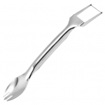 Kergesti puhastatav arbuusil&otilde;ikur Mugav arbuusil&otilde;ikamist&ouml;&ouml;riist Kahvliga kahe otsaga disainiga viilutaja kodu jaoks h&otilde;be