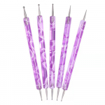 1 komplekt kahe otsaga k&uuml;&uuml;nekunsti t&auml;ppispliiatsiga terasest puurimispunktiga pliiatsi k&uuml;&uuml;neotsa t&auml;piv&auml;rvi joonistusmanik&uuml;&uuml;ri t&ouml;&ouml;riista Kodusalong Rhinestone korjaja