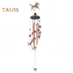 Metallist tuulekellad K&auml;sitsi valmistatud jooksuhobuste tuulekell Retro-tuulekell koos kelladega kodu siseaia sise&otilde;ue sisekujunduseks Horse