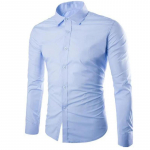 Meeste s&auml;rgid pikkade varrukatega &auml;riline vabaaja kleit-s&auml;rk Slim Fit kontoris&auml;rk Pulmas&auml;rk Peo-stiilis mitut v&auml;rvi 5XL