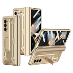 Armor P&otilde;rutuskindel Magnetiline Klapp&uuml;mbris Samsung Galaxy Z Fold 5 5G Fold5 Hinge Esiklaasi Kile T&auml;ielik Kaitse Stendihoidja Kate Z Fold 5 kuld