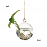 Lillede h&uuml;dropoonika loominguline kodukaunistus Taimepott Klaasvaas Terraariumikonteiner rippuv klaas Ball(8cm)