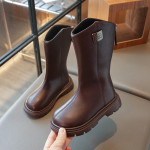 T&uuml;drukute flanellist kaks puuvillast k&otilde;rge &uuml;laosaga saapad, s&uuml;gis-talv uus ese V&auml;ikeste t&uuml;drukute ratsasaapad Korea versioon, keskmised ja suured puuvillased laste saapad 26 must