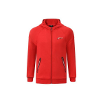 Li Ning Sulgpalli Seeria &Uuml;hev&auml;rviline Logo Prindiga T&otilde;mblukuga Fliisist Kapuutsiga Meeste Kapuutsid Karmiinpunane AWDSA03-3 XL
