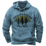 Pusad Meeste Pusad 3D Kauboi Prindiga Pullover &Uuml;lisuured Meeste Topid Meeste Yellowstone L&otilde;ikega Vintage Riided 3XL