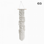 Nordic Style Boho puuvillane rippm&uuml;tside hoidik korraldaja kuva m&uuml;ts Sall korraldaja nagi seinavaip M&uuml;tsi riidepuu seinahoidja