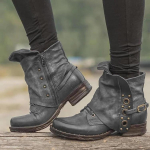 Mood naised Uued vabaaja l&uuml;hikesed saapad S&uuml;gistalv Retro naiste saapad Moodsad pl&uuml;&uuml;sis pitsilised Lamedad poolsaapad suures suuruses Zapatos De Mujer 41