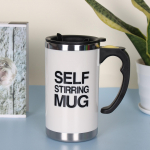 450 Automaatselt segatav elektriline segamistass Kohvipiim Ise segav kruus Roostevabast terasest termo nutikas topelt isoleeritud tass 500ml