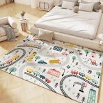 Laste m&auml;ngumatt Libisemiskindlad flanellvaibad lastetuppa Kodu Elutuba Magamistuba K&ouml;&ouml;k Vaip Masinaga pestav p&otilde;randamatt 120x160cm-47x63in