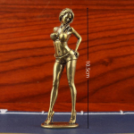 Tugevast vasest kaunis naise ornament Seksikad bikiinid Kaunitar Kujukes T&uuml;druk Model Kollektsioneeritavad Kuju Kingitused Meesvendadele