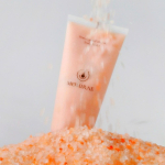 Momirae Pink Salt Scalp Scaler Scaling Scrub Himalaya 200g, 2 pieces beige