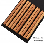 5 paari unikaalseid ja v&auml;rvilisi bambusest s&ouml;&ouml;gipulkade komplekt sushi jaoks Libisemiskindlad retrostiilis puidust lauan&otilde;ud Sushi s&ouml;&ouml;gipulgad