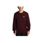 Nike Club Moekas Mugav &Uuml;mmarguse kaelusega kampsun Meeste kampsun Veinipunane FQ2913-652 M