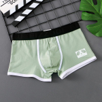 Trendikas tippklassi alusp&uuml;ksid Meeste uusim aluspesu Meeste puuvillane hingav bokserid Isikup&auml;rastatud koomiksite armsad pandatr&uuml;kiga alusp&uuml;ksid M kollane