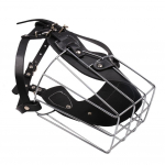 Koera koon metallist n&auml;okorv koerasuu hingav reguleeritav nahast plii hammustusvastane haukumisvastane traat korv puuri lemmikloomatarbed L