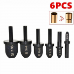 6 tk kolmnurkse k&auml;epidemega Imperial vasktoru laienduskomplekt 1/4,3/8,1/2,5/8,3/4,7/8 tollise puuritera komplektiga